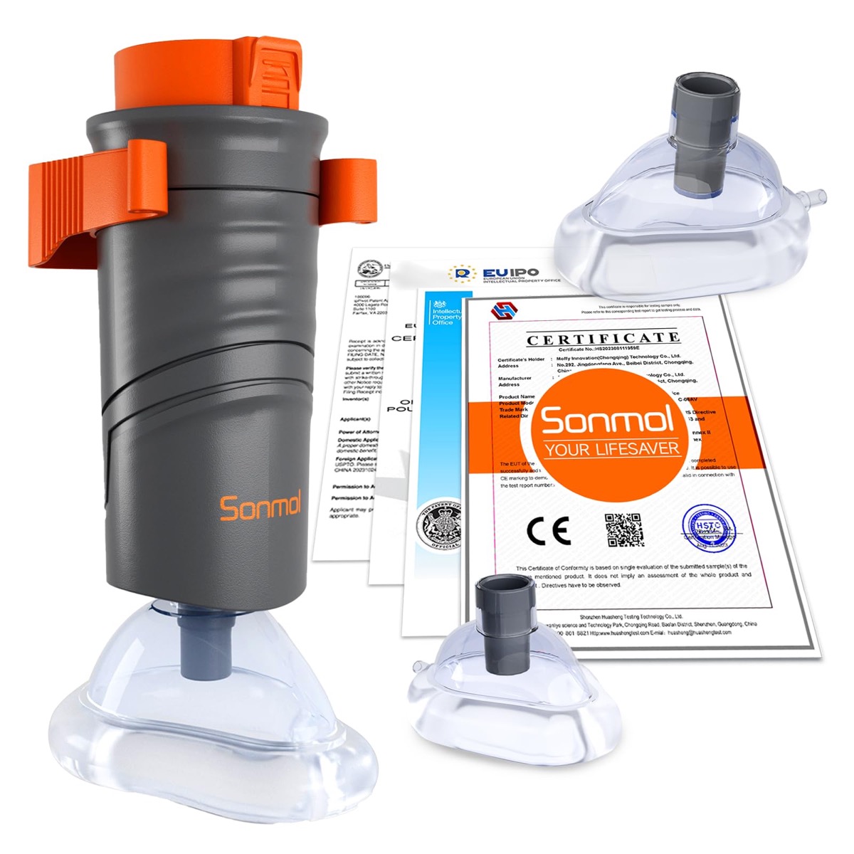 Sonmol Classic Anti Choking Device (manual, 3 máscaras)