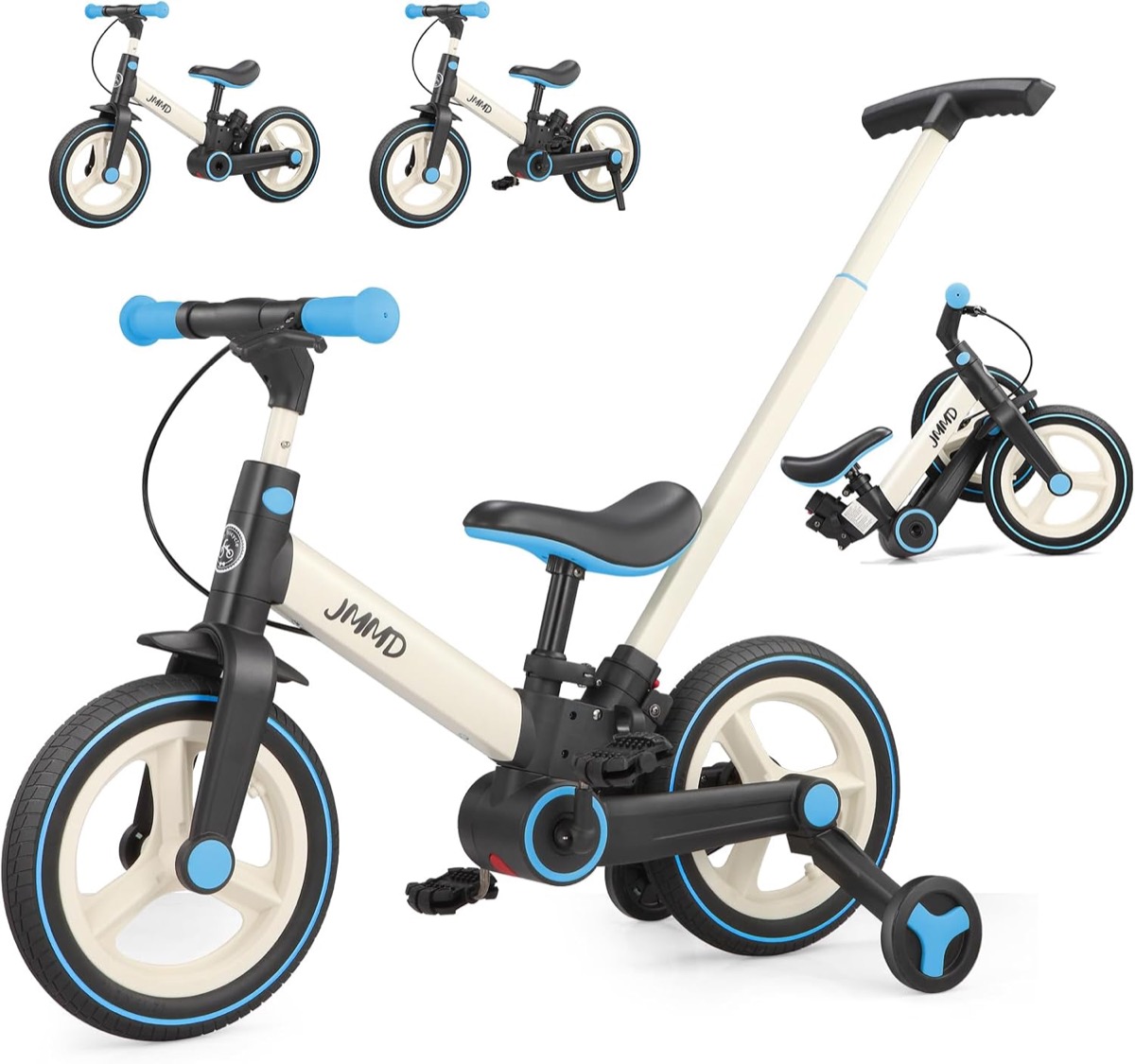JMMD Bici 6 en 1 con manija (12 pulgadas)