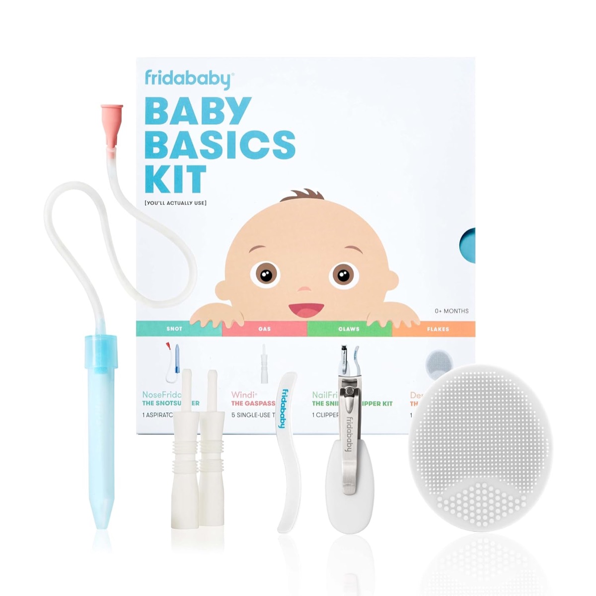 Frida Baby Baby Basics Kit (NoseFrida, NailFrida, Windi, DermaFrida)