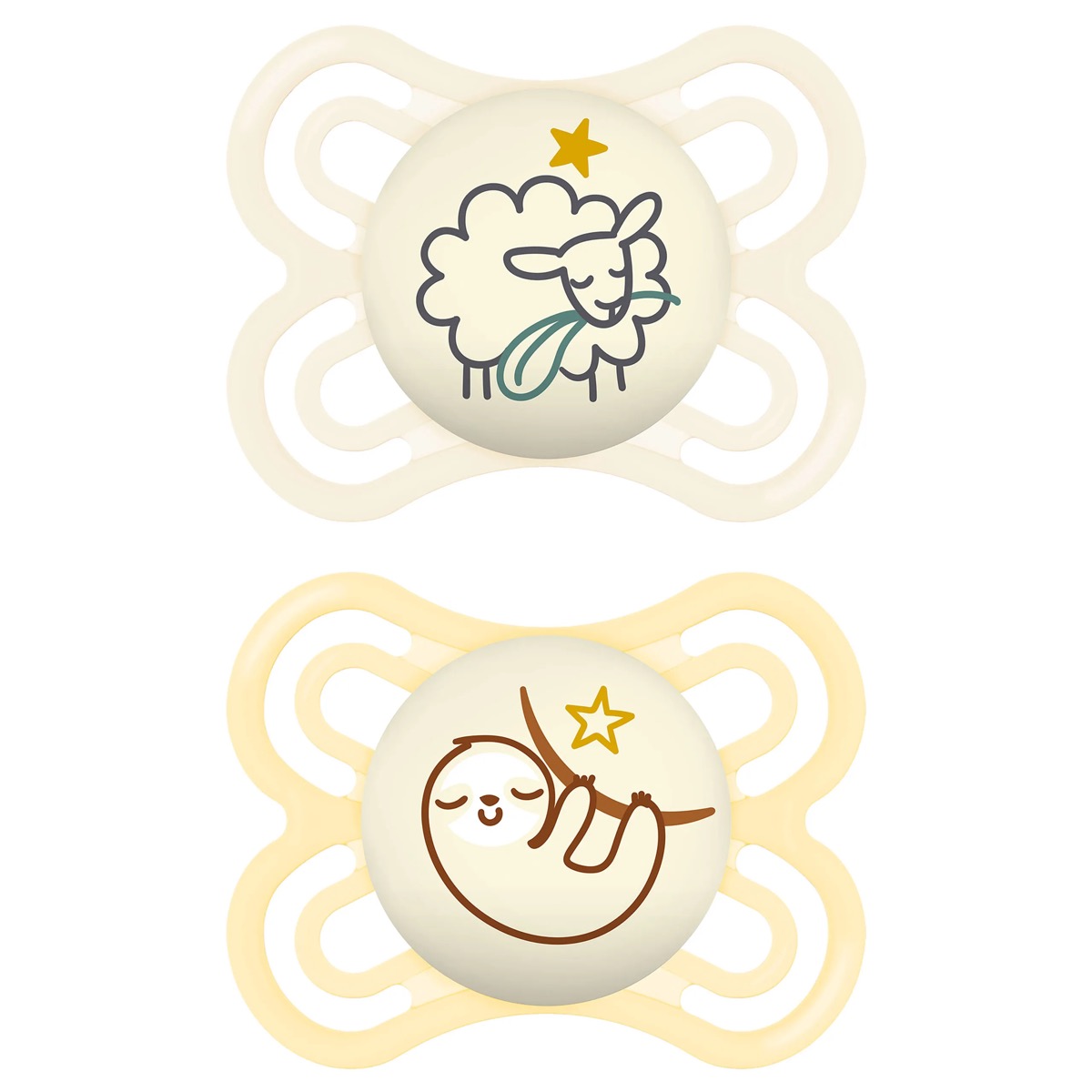 MAM Perfect Night 0-6 m (pack x2, brilla en la oscuridad)