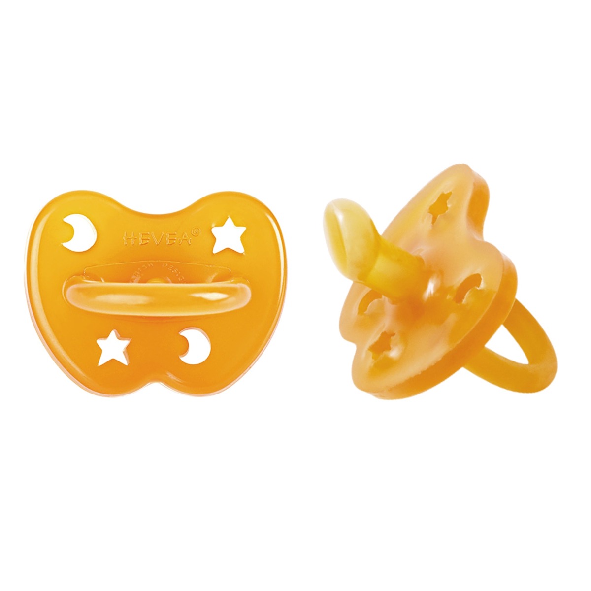 Hevea Orthodontic 0+ meses, caucho natural (pack x2)