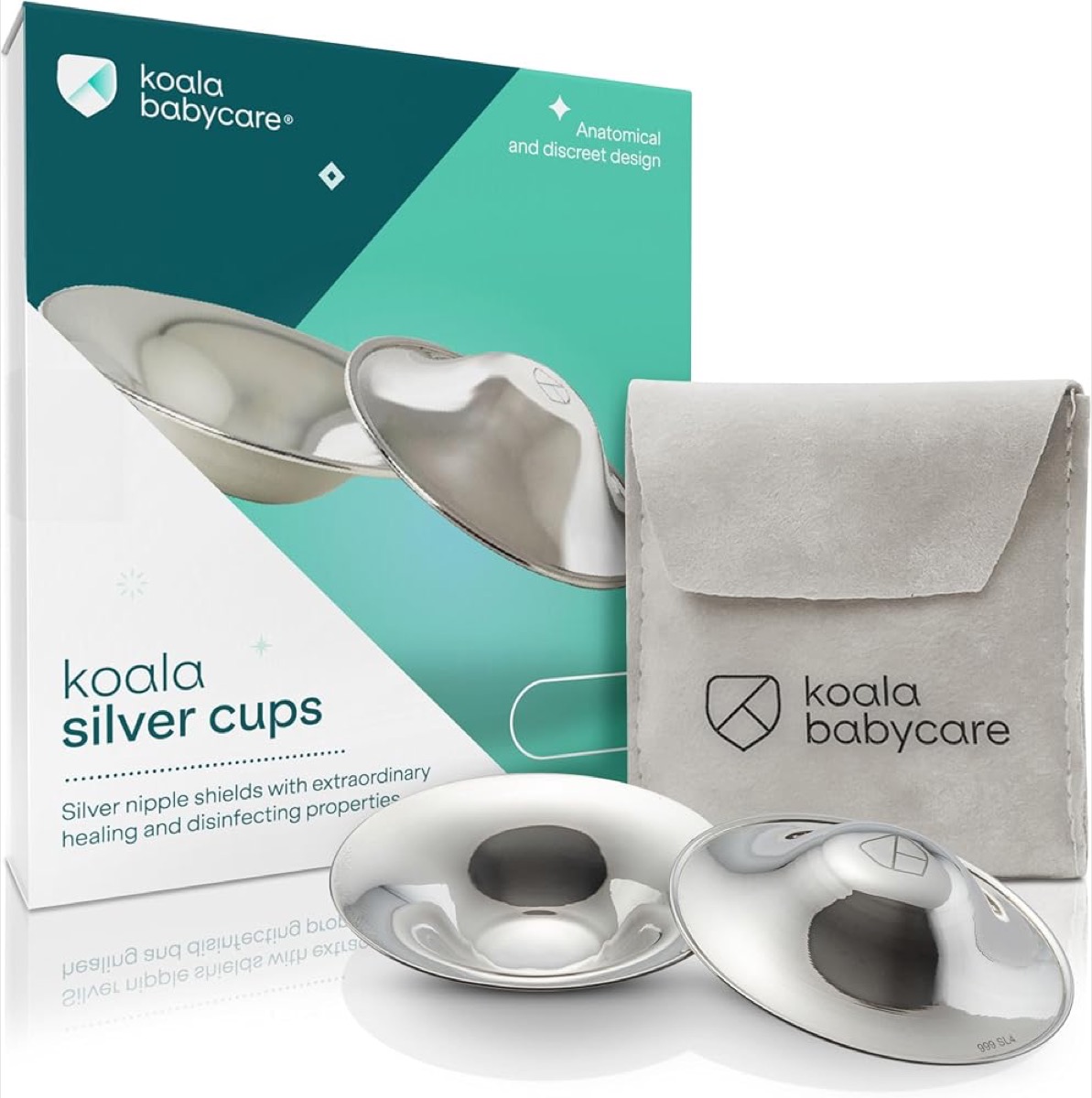 Koala Babycare The Original Silver Nursing Cups