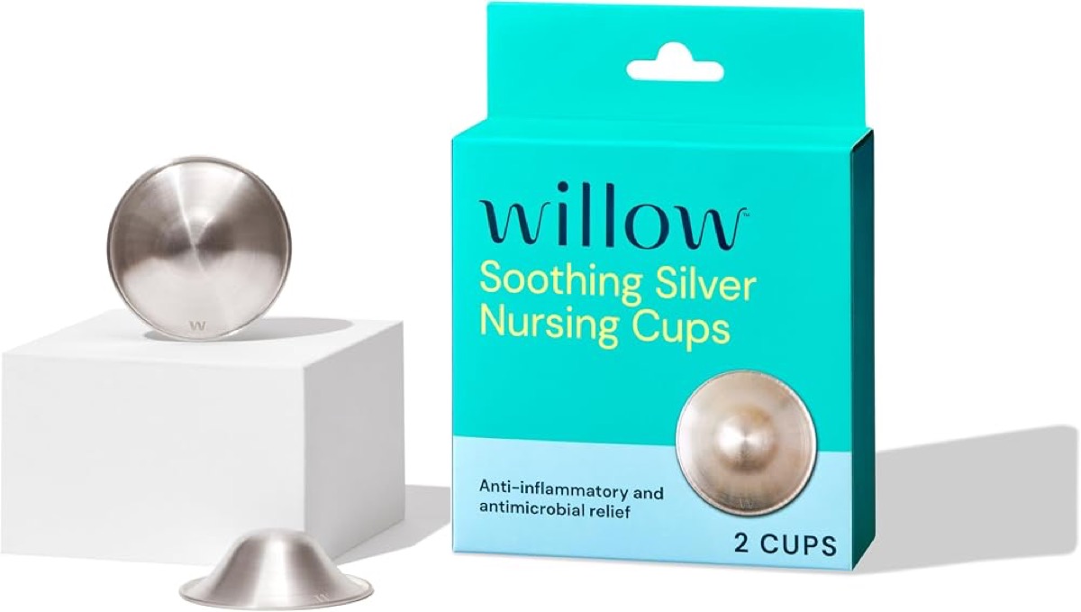Willow Tazas de lactancia plateadas (2 unidades)