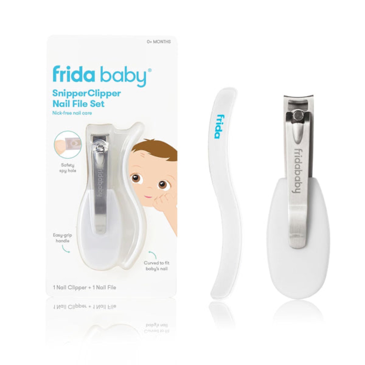 Frida Baby NailFrida SnipperClipper Set (cortaúñas con mirilla + lima en S)