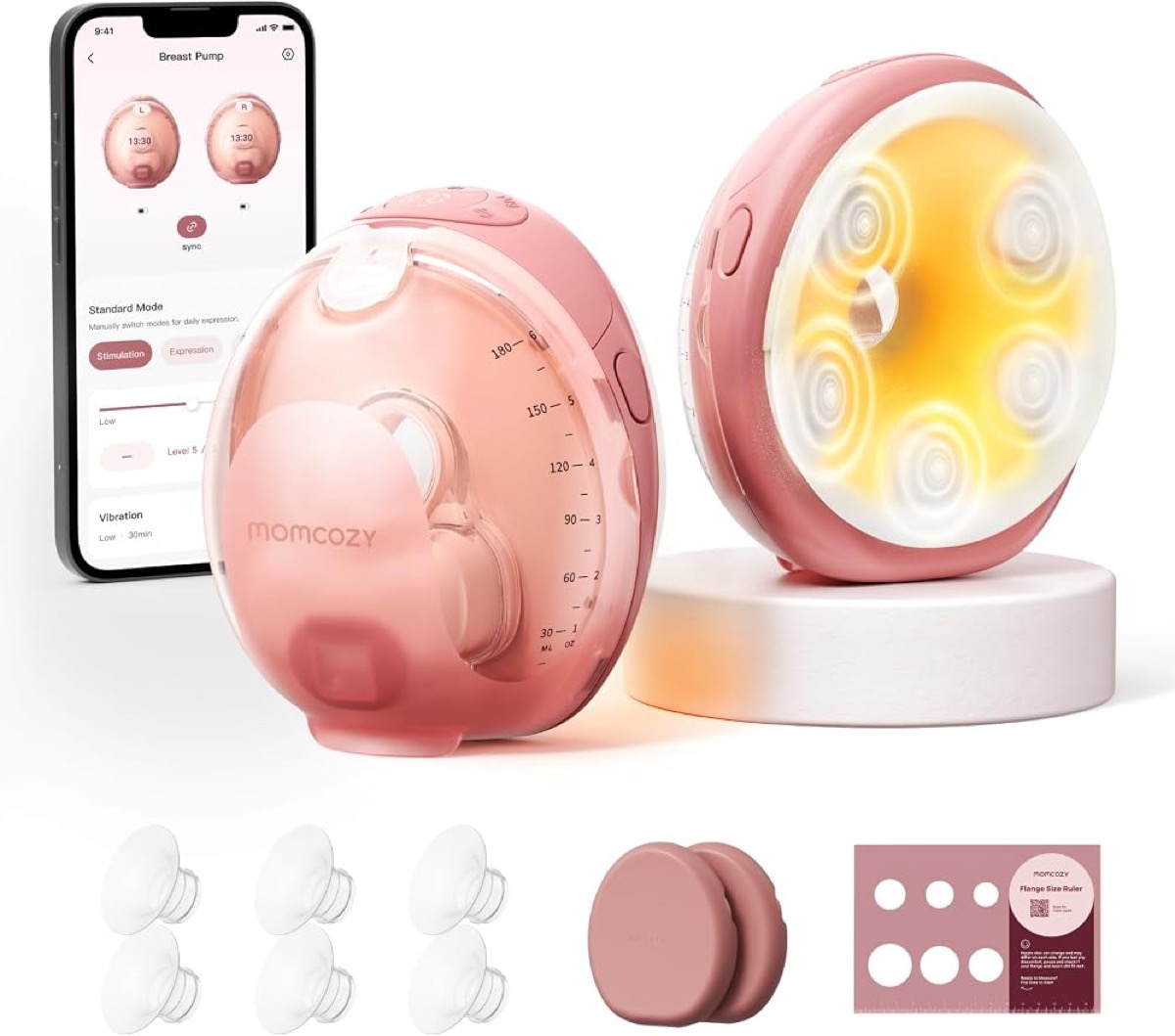 Momcozy Wellness 1 (manos libres con calor y masaje)