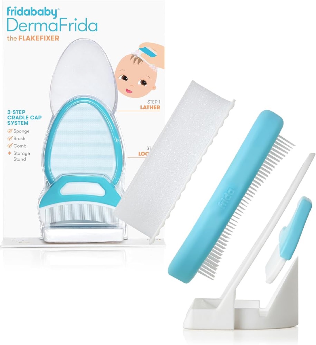 Frida Baby DermaFrida FlakeFixer, sistema de 3 pasos
