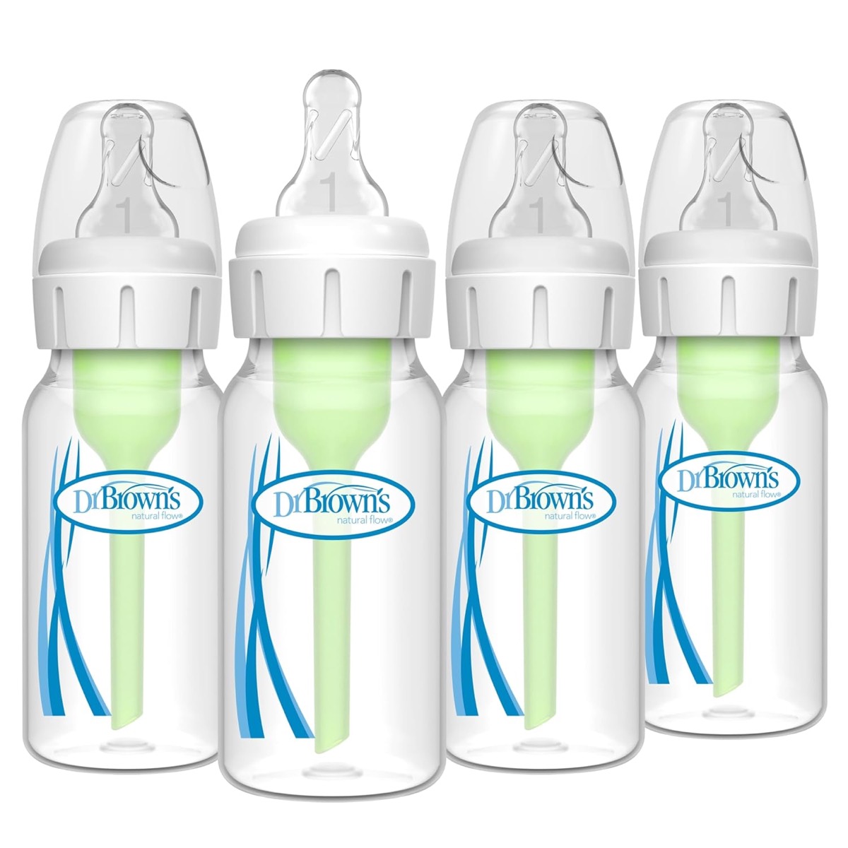 Dr. Brown's Anti-Colic Options+ Narrow 4 oz (120 ml), pack x4