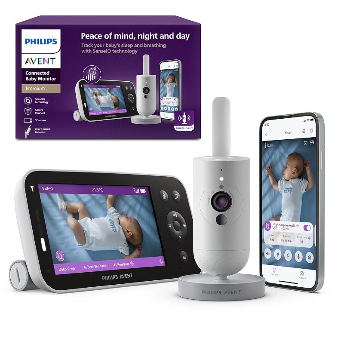 Philips Avent Premium Connected (cámara 1080p + pantalla de 5" + app)
