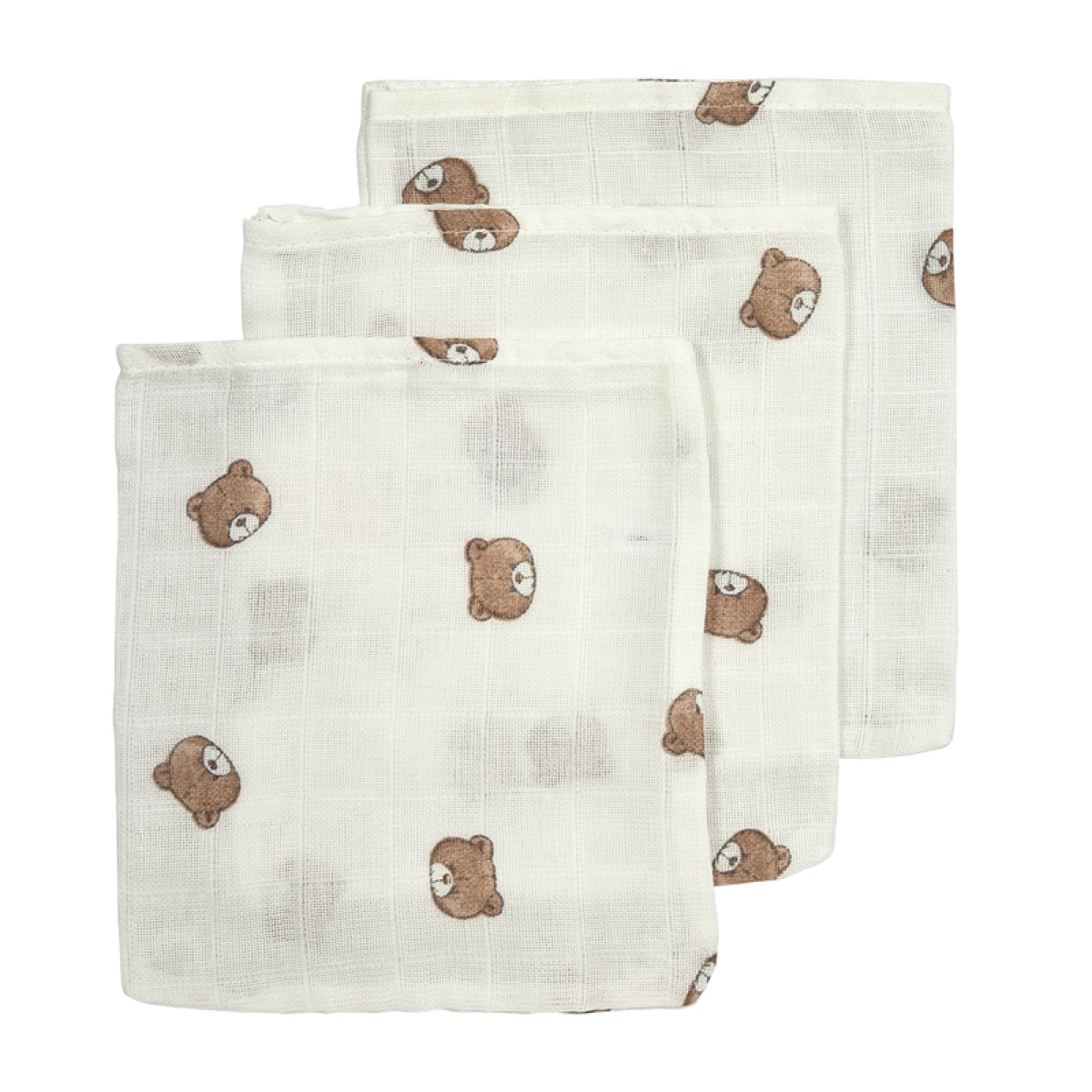 Meyco Muselina pack x3 (70x70 cm, 100% algodón)