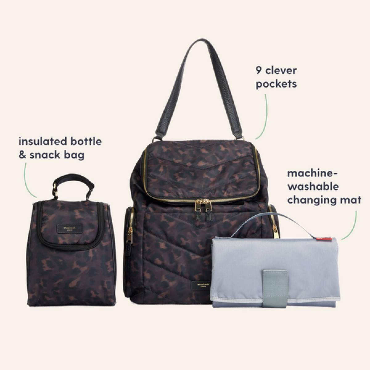 Storksak Alyssa Changing Bag (leopard)