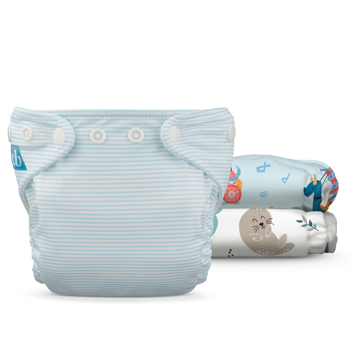 Charlie Banana Reutilizable Newborn con fleece, pack de 3