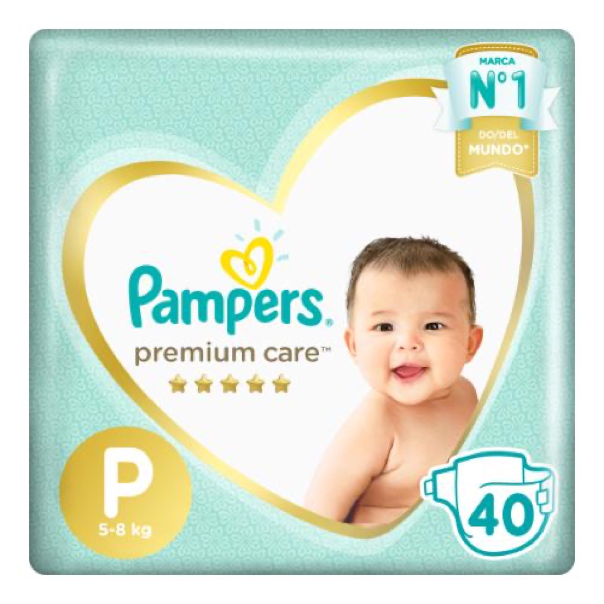 Pampers Premium Care talle P, 40 unidades