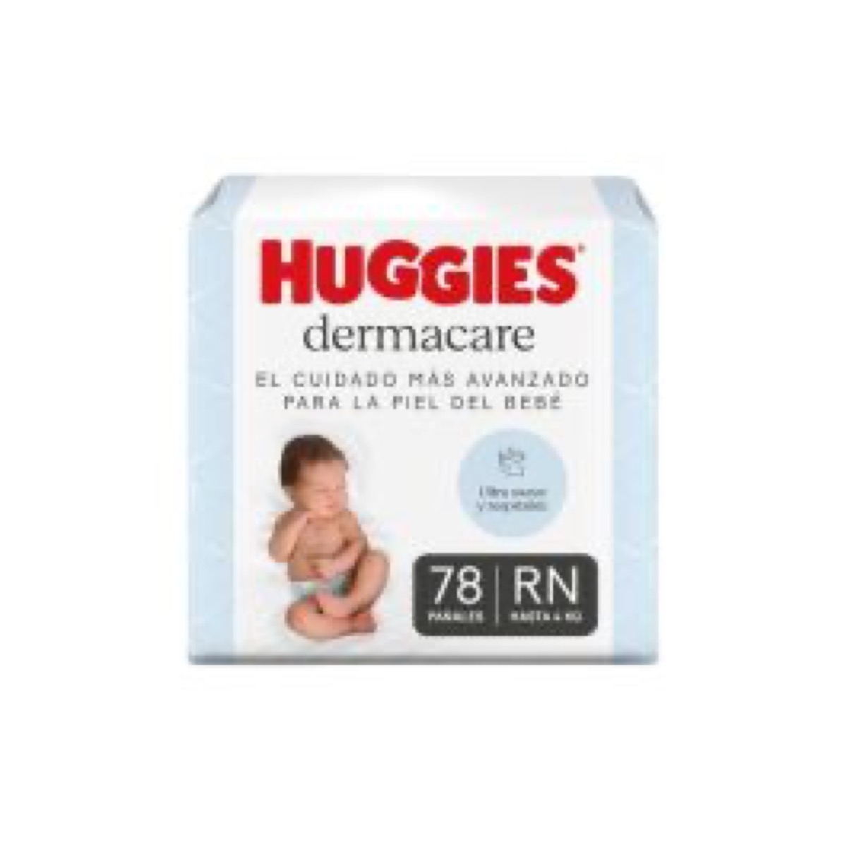 Huggies Dermacare Recién Nacido RN, 78 unidades