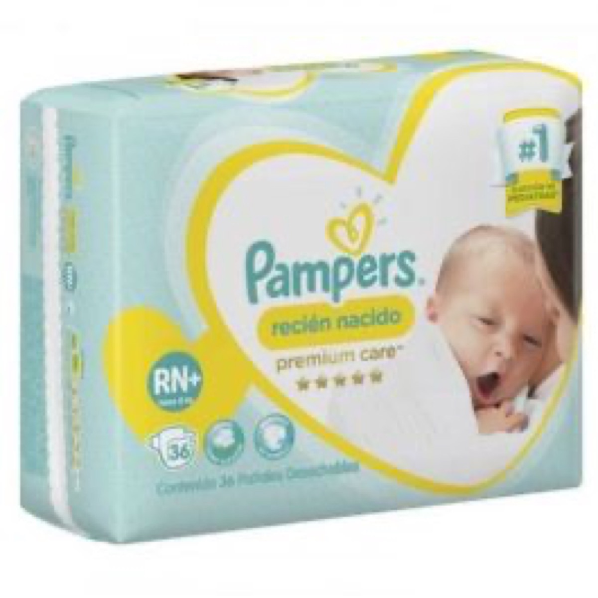 Pampers Premium Care Recién Nacido RN, 36 unidades