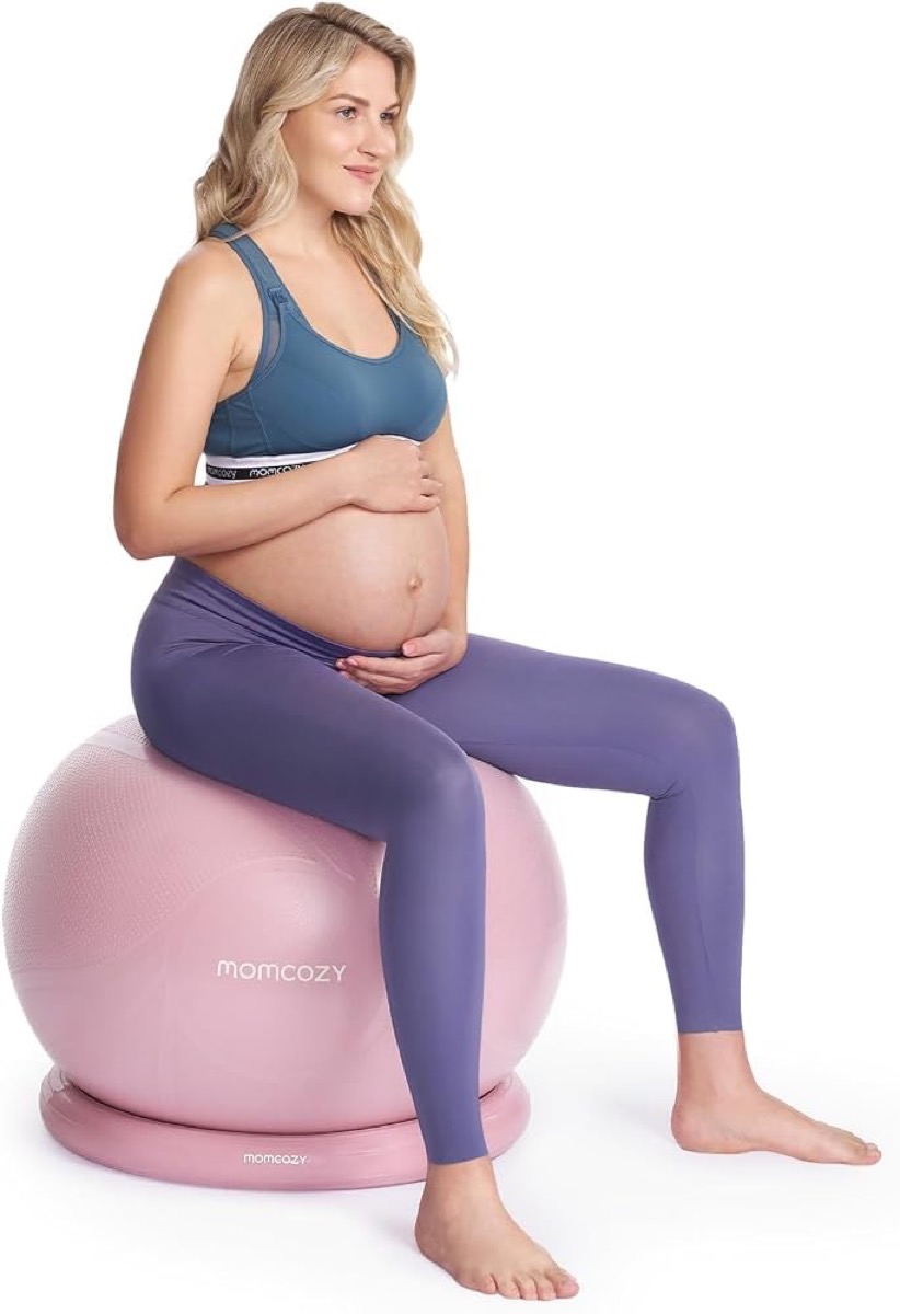 Momcozy BirthEase, set de pelota de embarazo con base