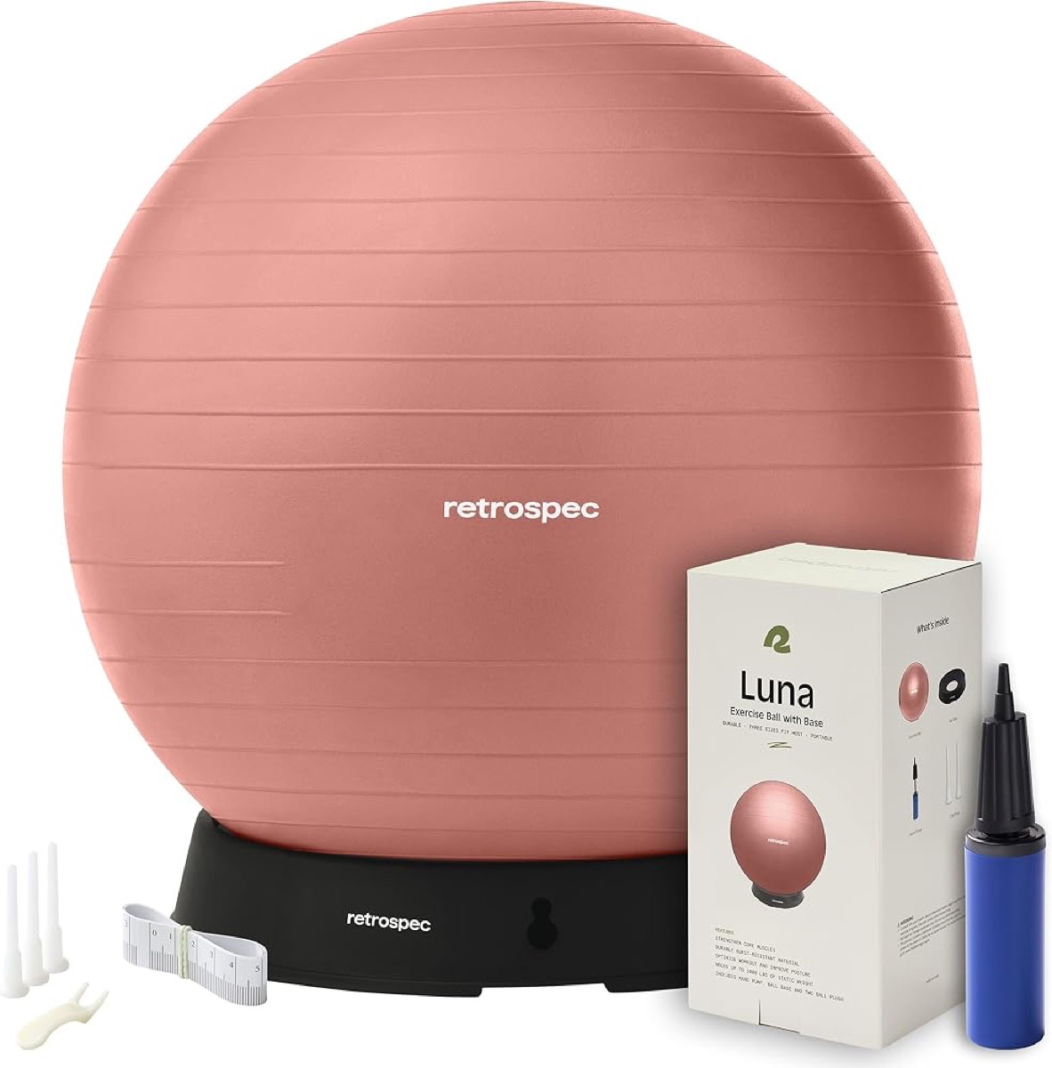Retrospec Luna, pelota antiestallido con inflador
