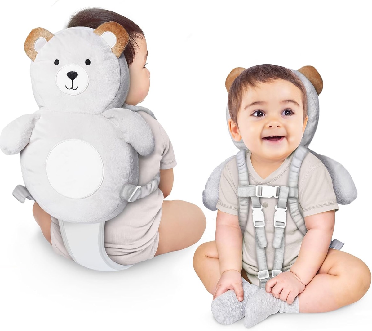 Little Family Baby Head Protector Backpack (oso)
