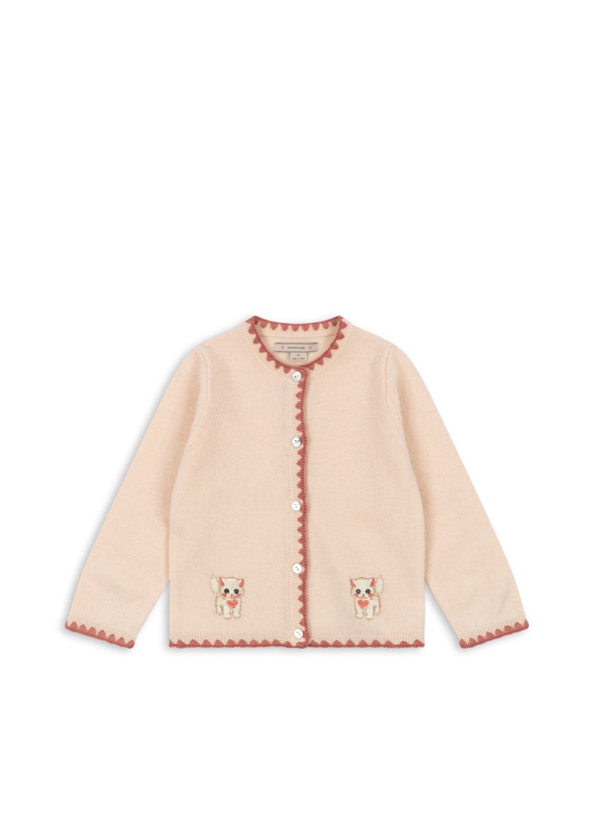 Konges Sløjd Collette Cardigan, color rosey (100% lana)