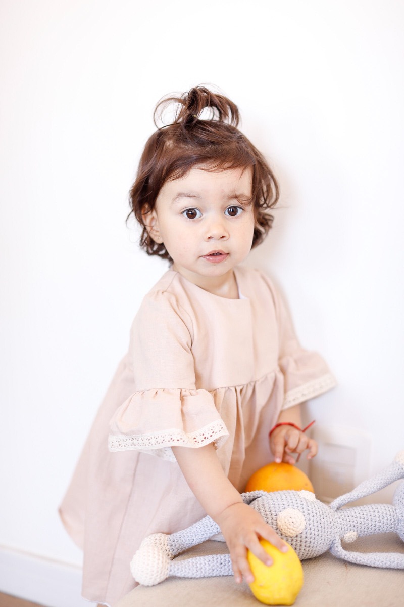 Ciao Bambini Vestido Magnolia, Tussor rosa (3-6 m)