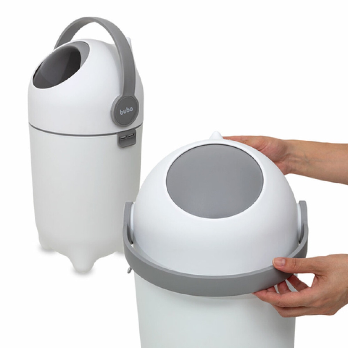 BUBA Papelera de pañales anti olor (blanca)