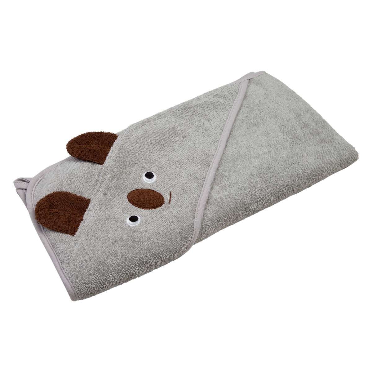 Carestino Toalla con capucha 75x75 cm (Koala gris)